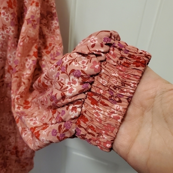 NWT Terra & Sky Pink & Purple Henley Woven Top Size 1X-16W/18W Ret. 16.98 - Picture 9 of 10